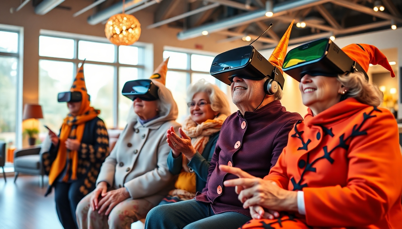 VR空間で世代間交流を楽しむハロウィンイベント